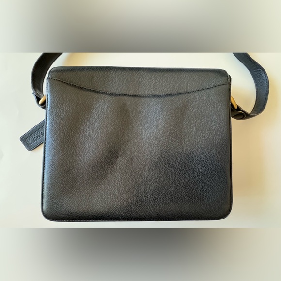 Coach Legacy Flap Crossbody Shoulder Bag Black Glove Tanned Leather Unisex Adult - Picture 2 of 16